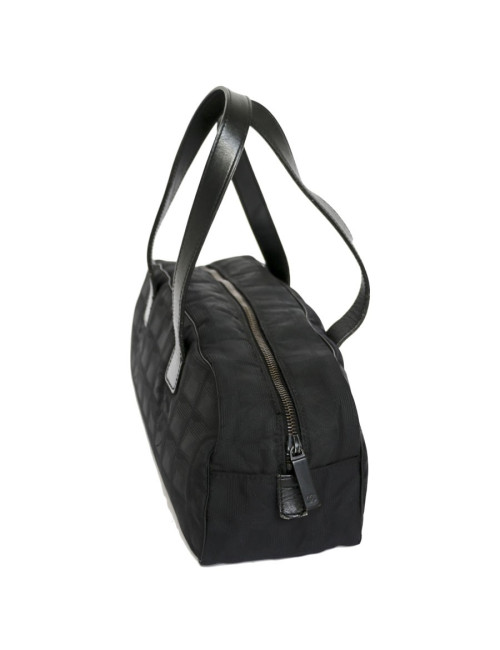 CHANEL black monogram canvas bag