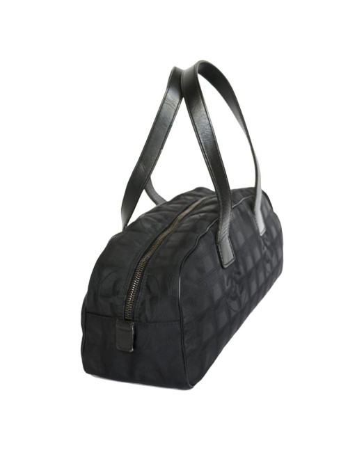 CHANEL black monogram canvas bag