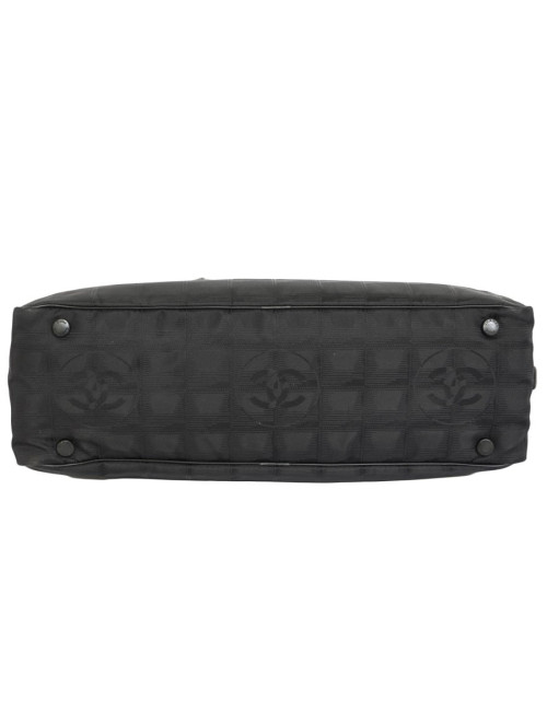 CHANEL black monogram canvas bag