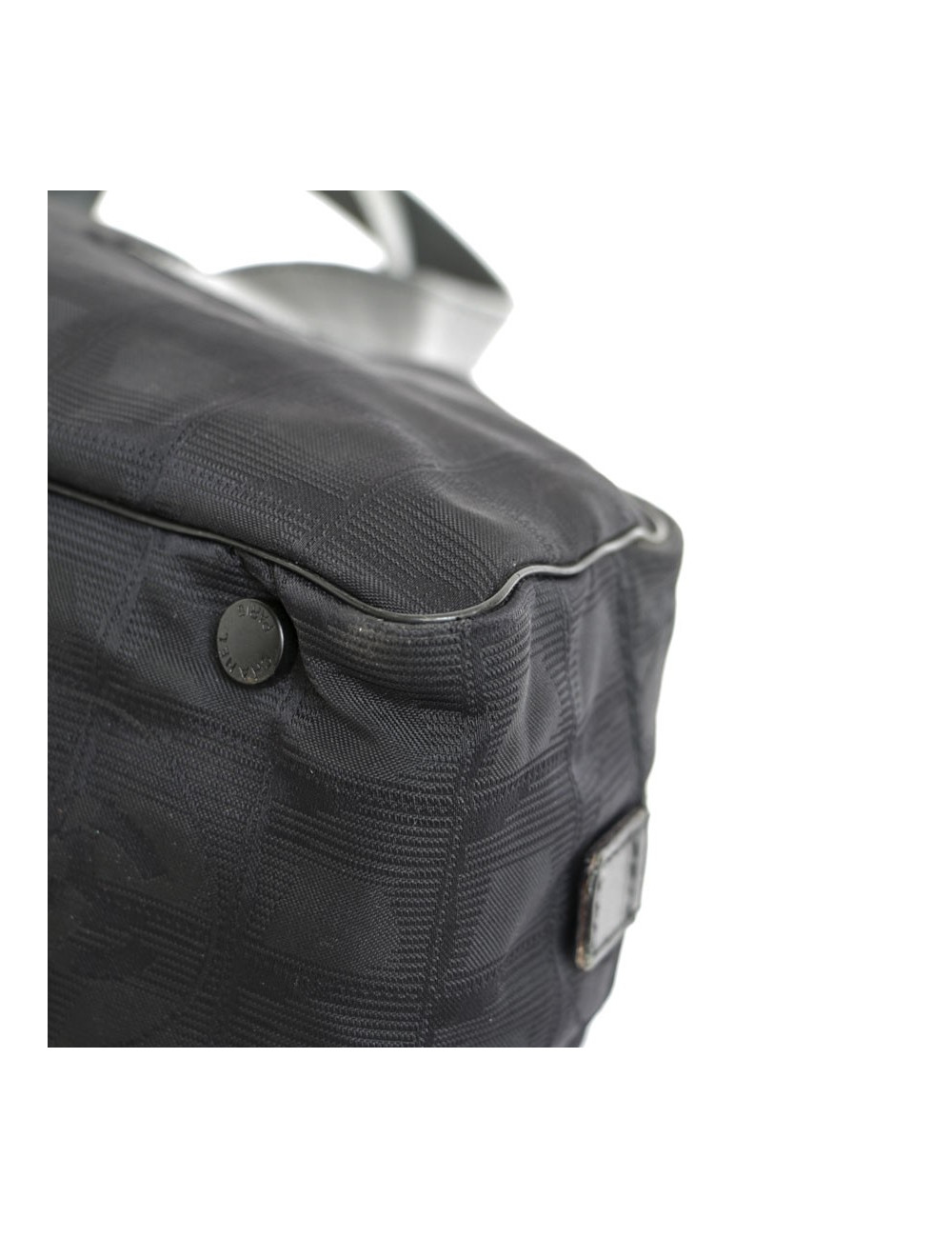 CHANEL black monogram canvas bag