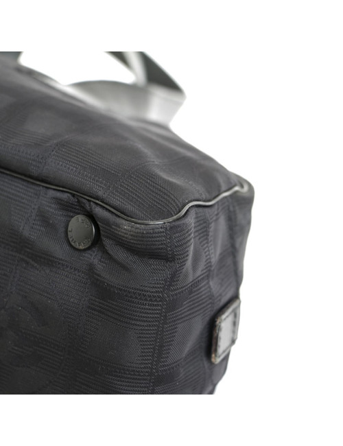 CHANEL black monogram canvas bag