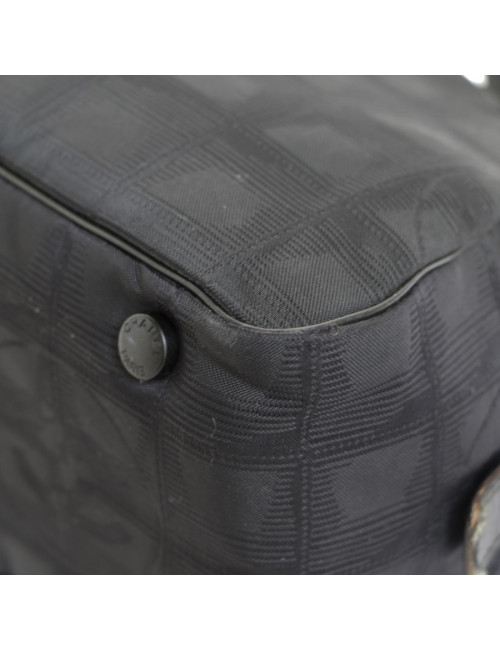 CHANEL black monogram canvas bag