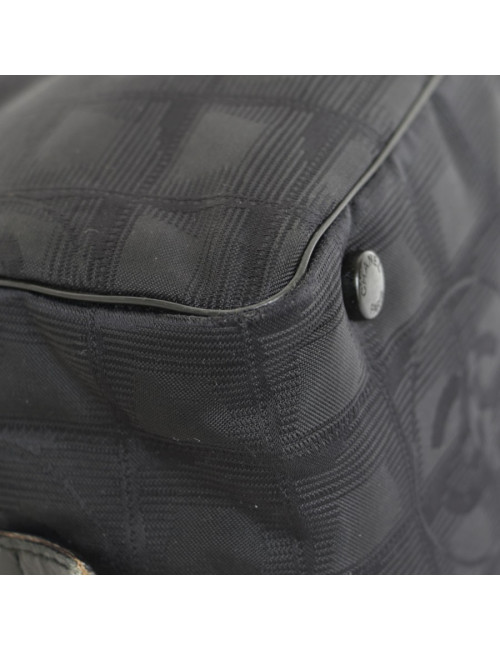 CHANEL black monogram canvas bag