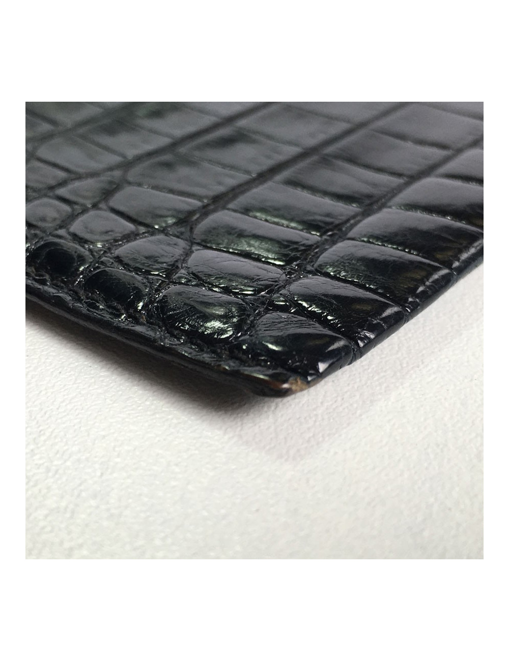 Porte-carte MORABITO en crocodile et or