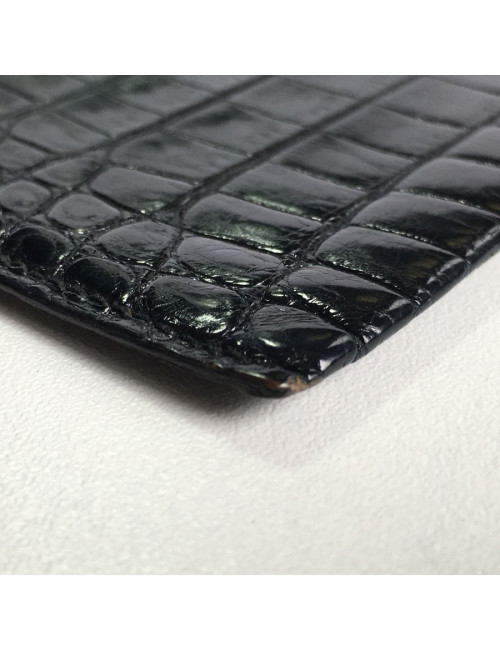 Porte-carte MORABITO en crocodile et or