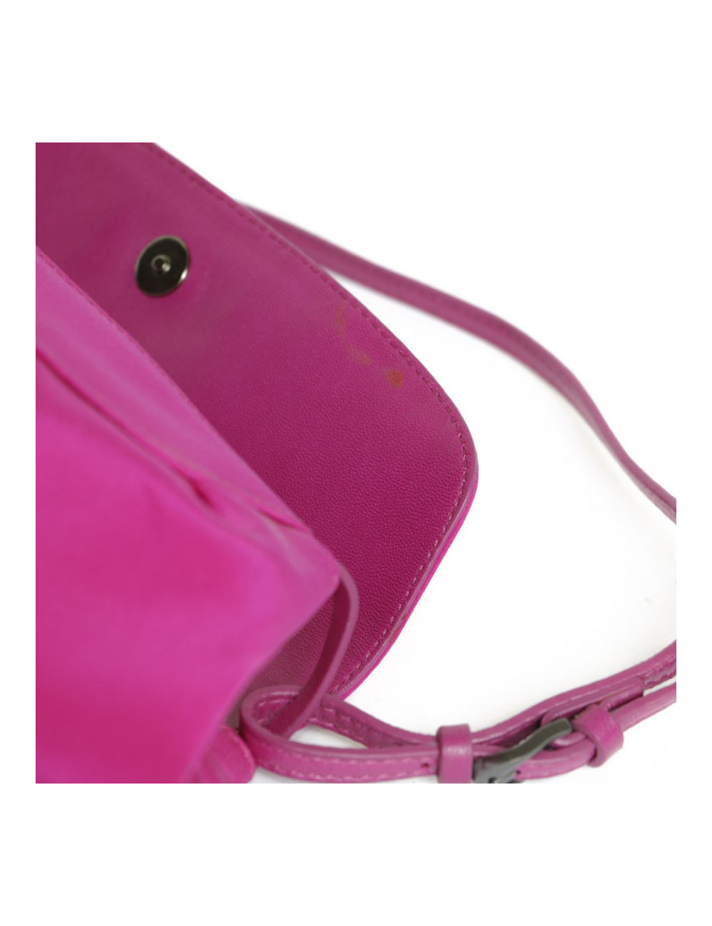 JIMMY CHOO mini bag in magenta Silk Satin