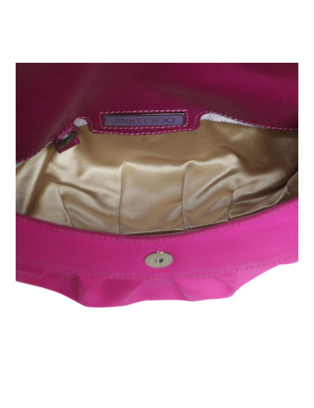 JIMMY CHOO mini bag in magenta Silk Satin