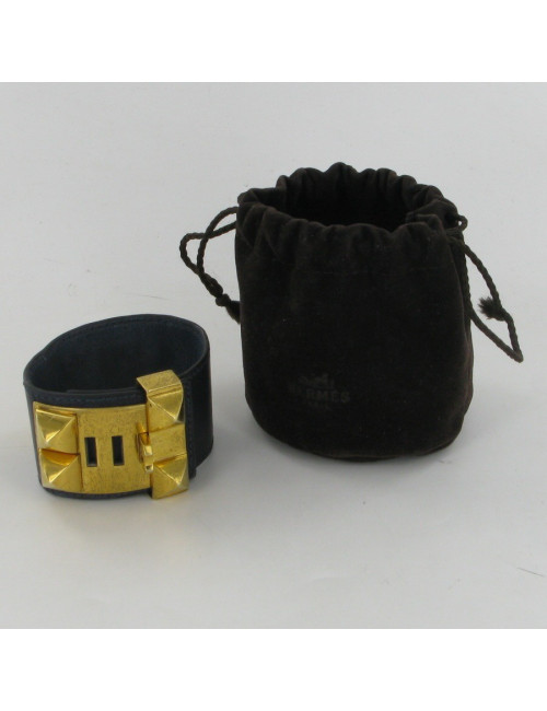 Manchette collier de chien vintage HERMES