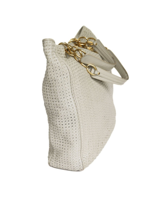 Sac cabas CHRISTIAN DIOR cuir tressé