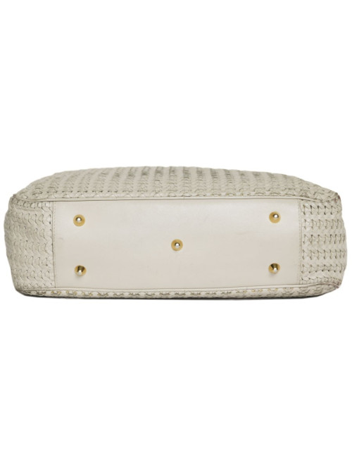 Sac cabas CHRISTIAN DIOR cuir tressé