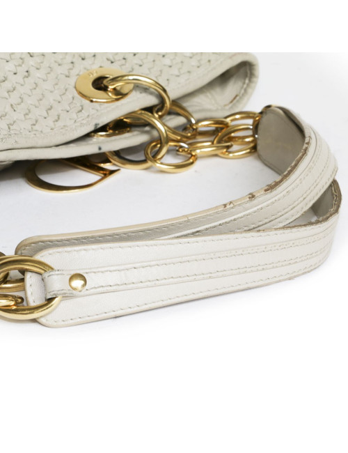 Sac cabas CHRISTIAN DIOR cuir tressé