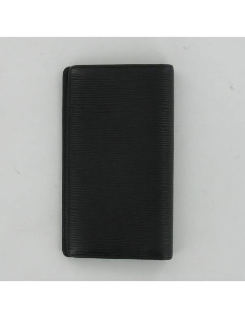 Portefeuille en cuir noir LOUIS VUITTON
