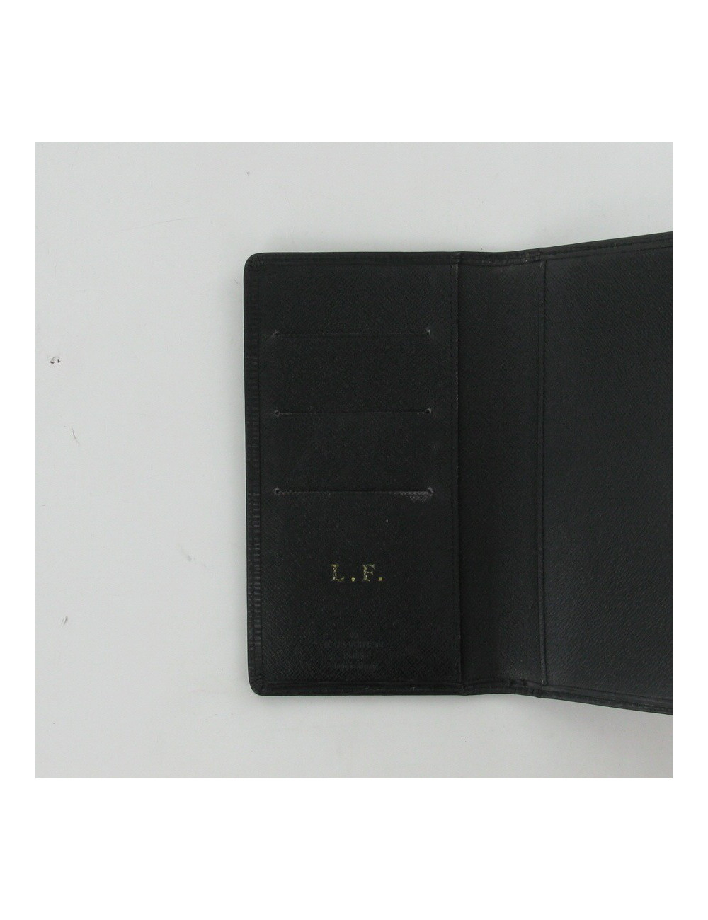 Portefeuille en cuir noir LOUIS VUITTON