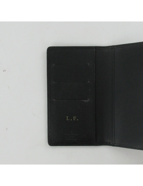Portefeuille en cuir noir LOUIS VUITTON