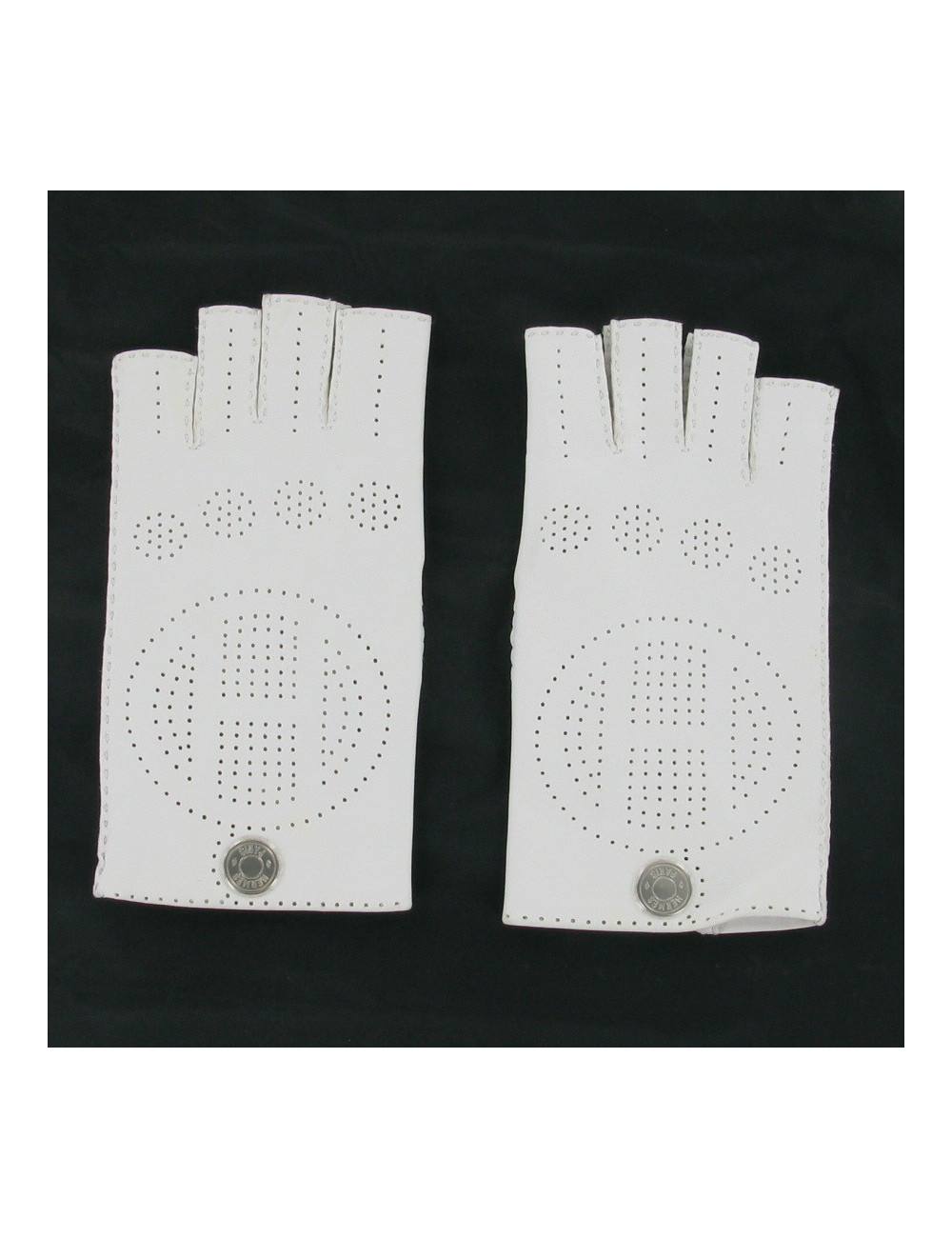 Mitaines en agneau perforé HERMES