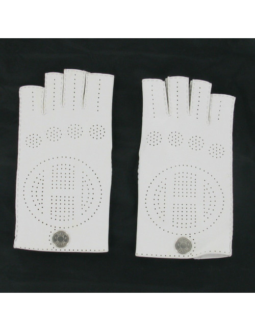 Mitaines en agneau perforé HERMES