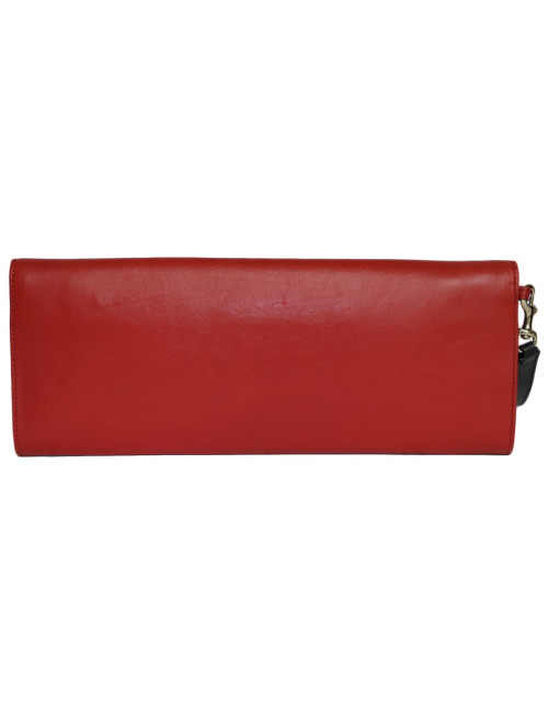 GIVENCHY red leather pouch