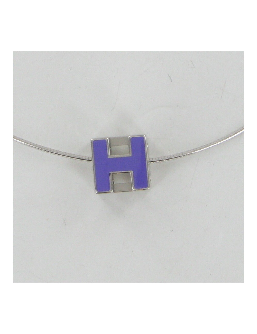 Pendentif cage violet HERMES