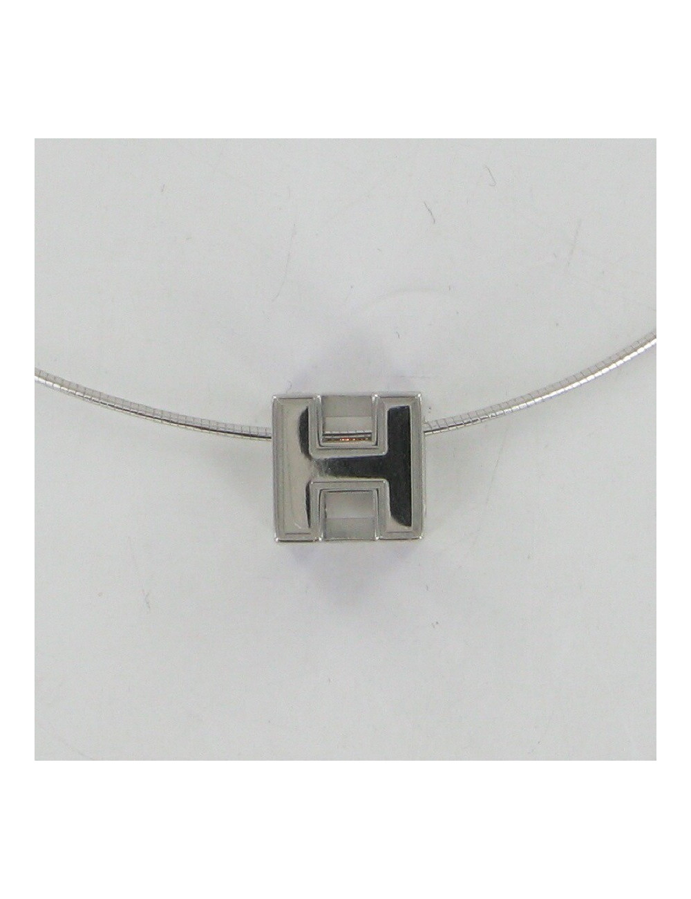 Pendentif cage violet HERMES