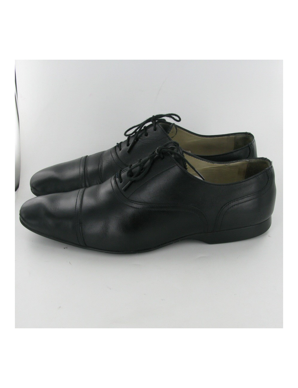 Derbys en cuir noir PAUL SMITH
