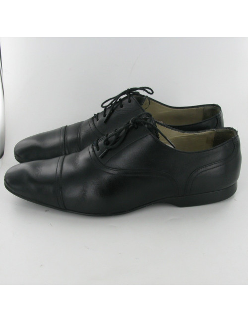 Derbys en cuir noir PAUL SMITH