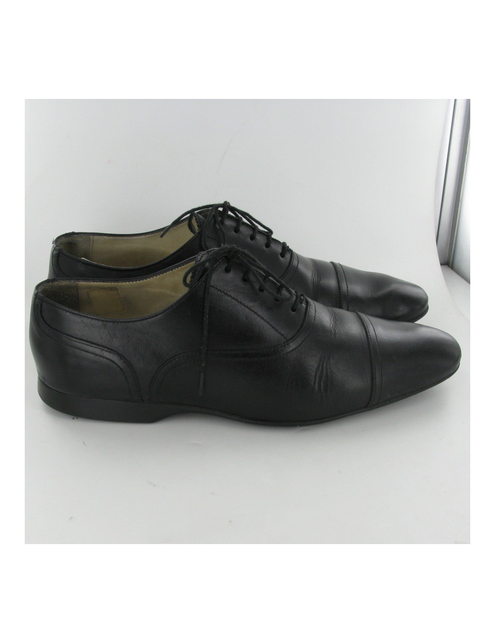 Derbys en cuir noir PAUL SMITH