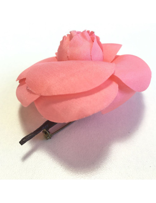 Broche CHANEL rose en soie