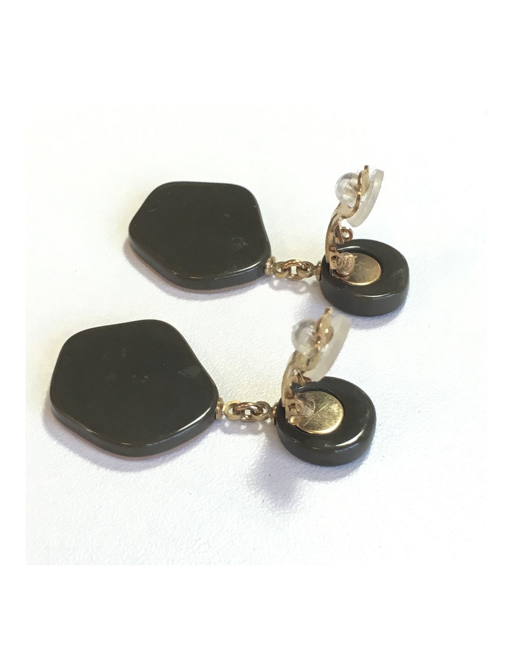 Boucles d'oreille clips CHANEL camélias