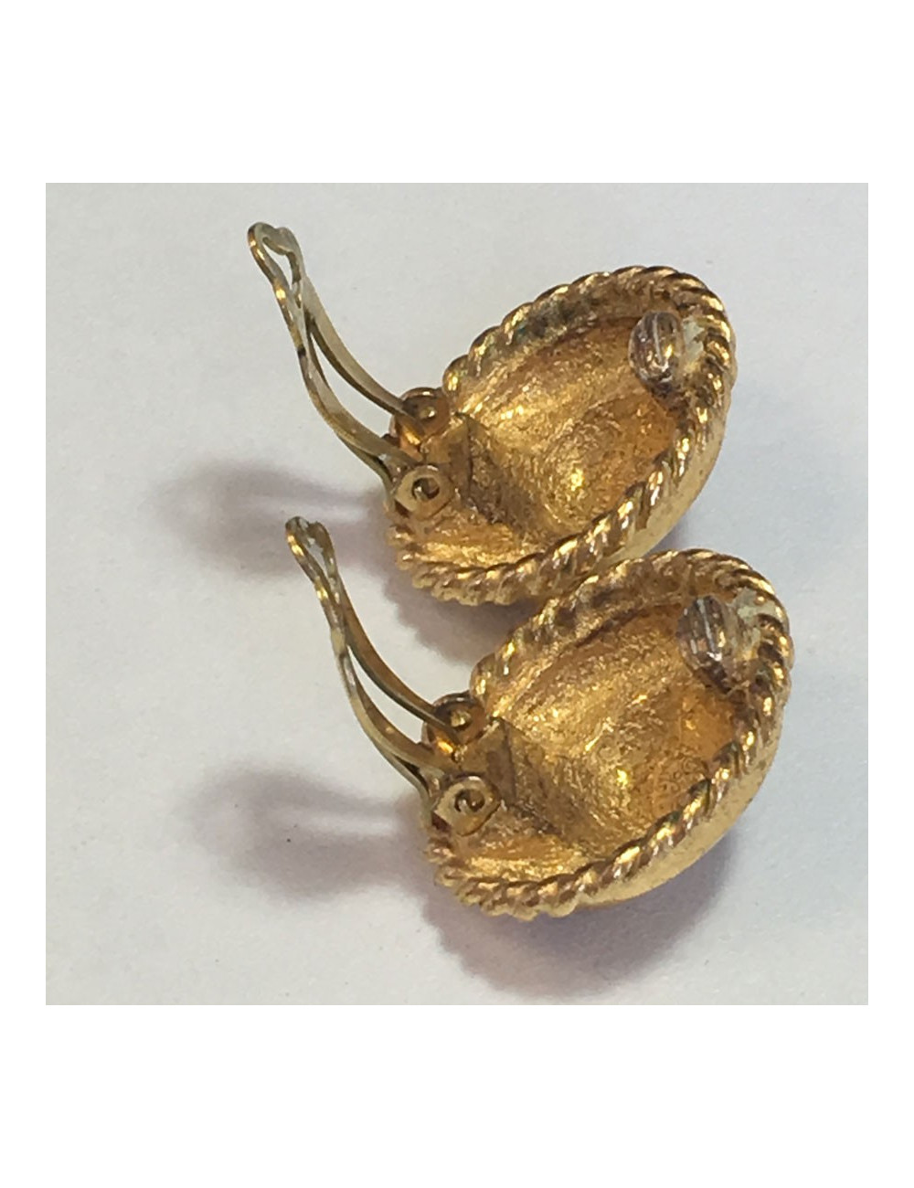 Boucles d'oreille clips CHANEL 95’ dorés