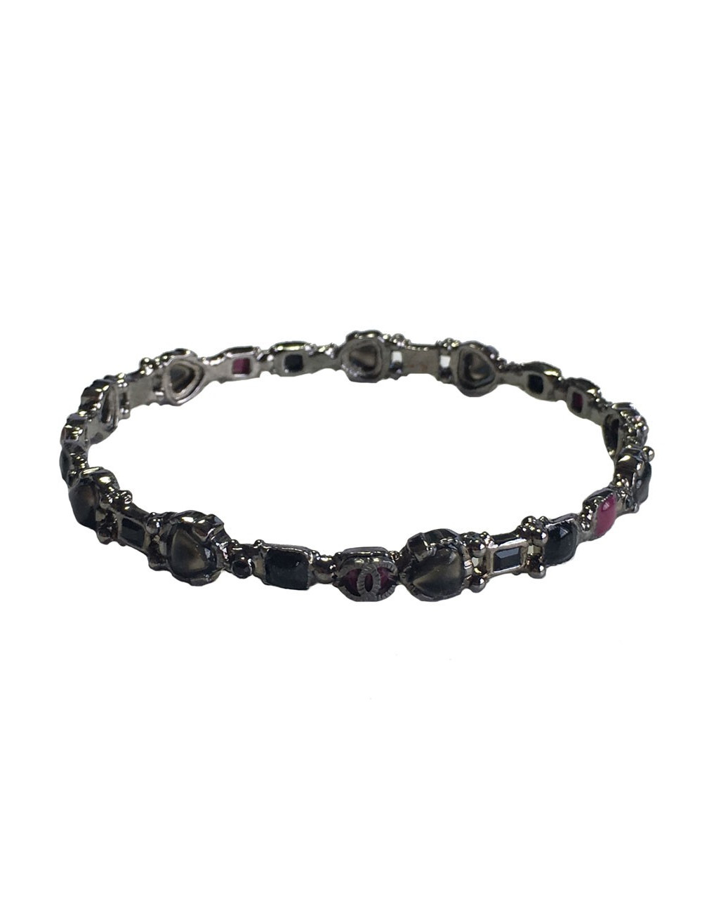 Bracelet CHANEL  fushia et noir