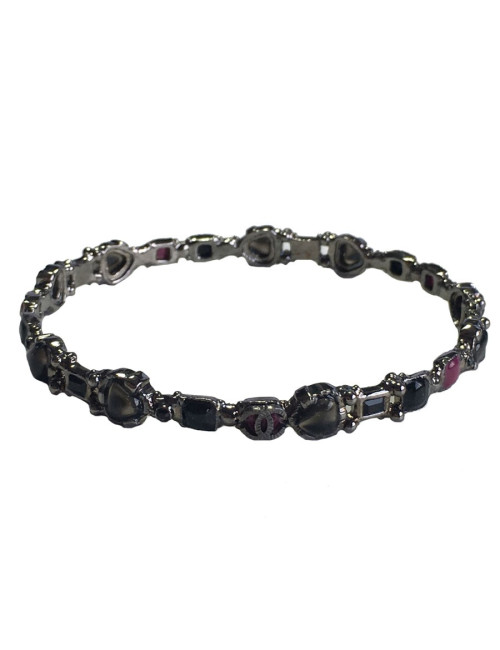 Bracelet CHANEL  fushia et noir