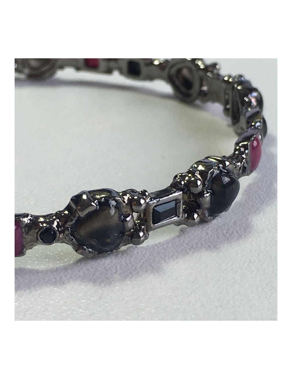 Bracelet CHANEL  fushia et noir