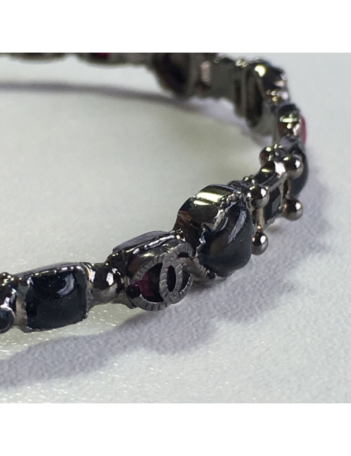 Bracelet CHANEL  fushia et noir