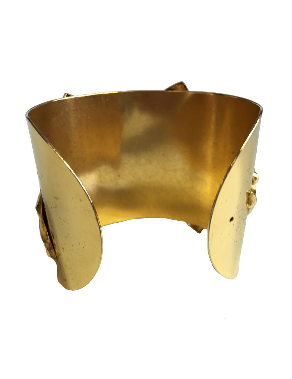 Philippe FERRANDIS cufflinks in gold metal and resin multicolor