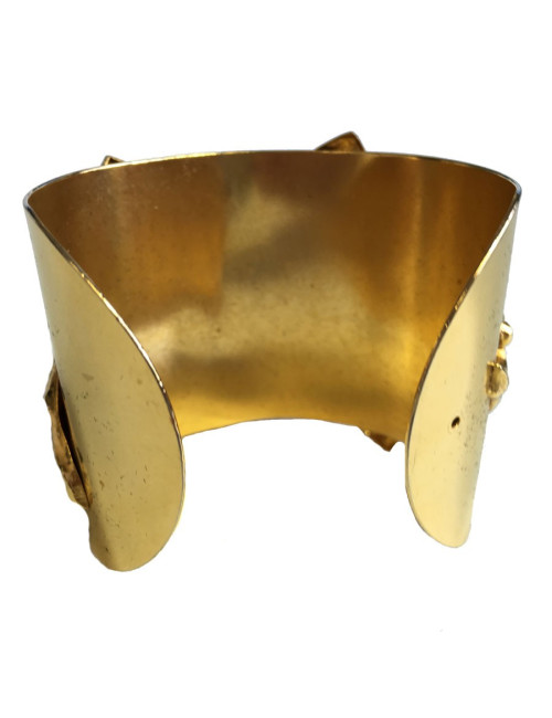 Philippe FERRANDIS cufflinks in gold metal and resin multicolor