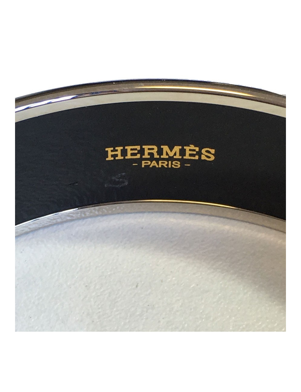Bracelet HERMES PM en émail multicolore finition palladié
