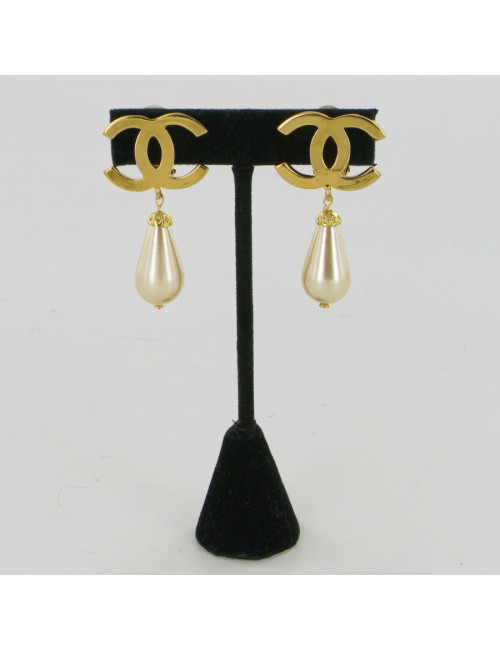 Clips CC dorés CHANEL