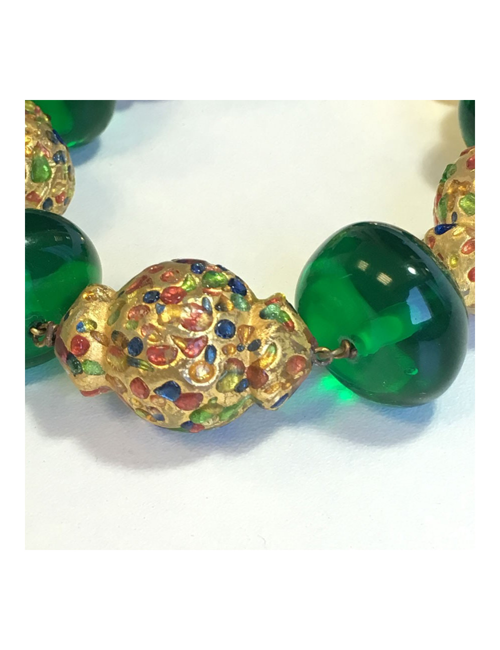 Bracelet CHRISTIAN DIOR fantaisie en plastique multicolore