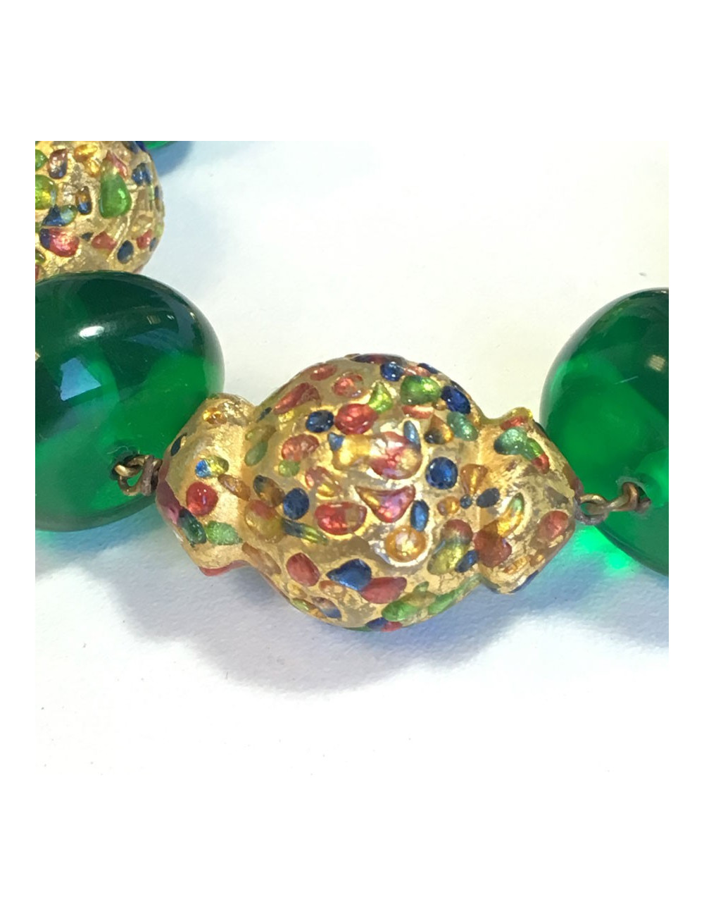 Bracelet CHRISTIAN DIOR fantaisie en plastique multicolore