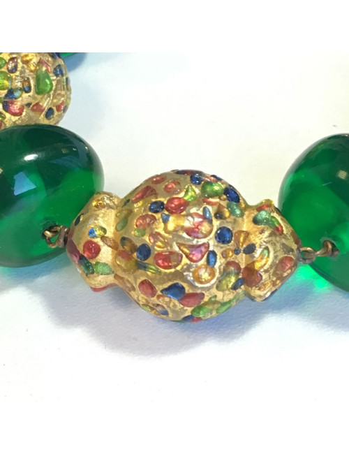 CHRISTIAN DIOR fancy multicolored plastic bracelet