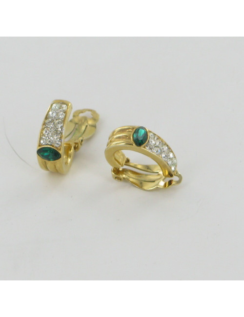 Clip d'oreilles strass DORIAN