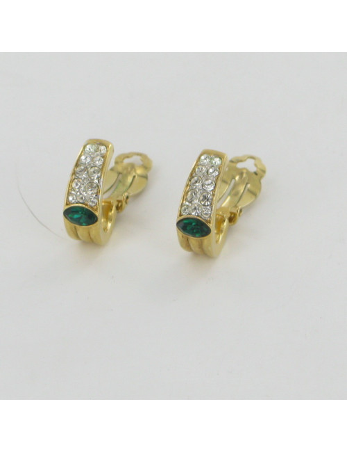 Clip d'oreilles strass DORIAN