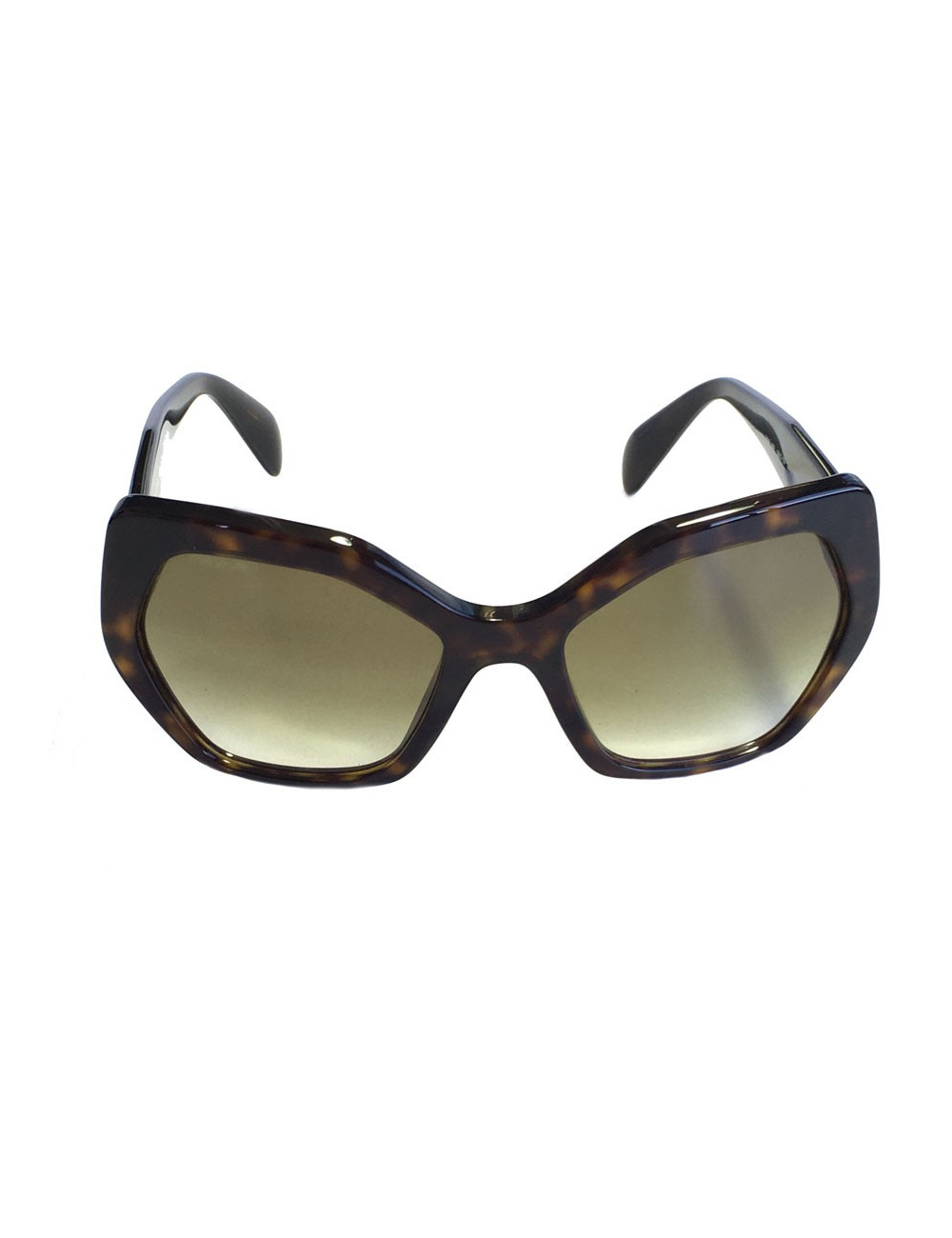 Lunettes de soleil PRADA façon écaille de tortue marron
