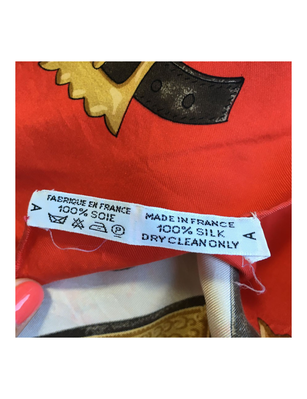 Carré HERMES  soie  Vintage