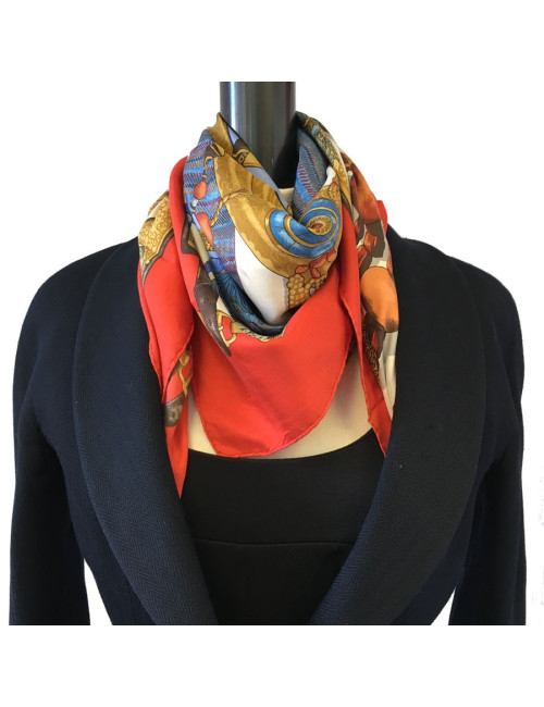 Carré HERMES  soie  Vintage