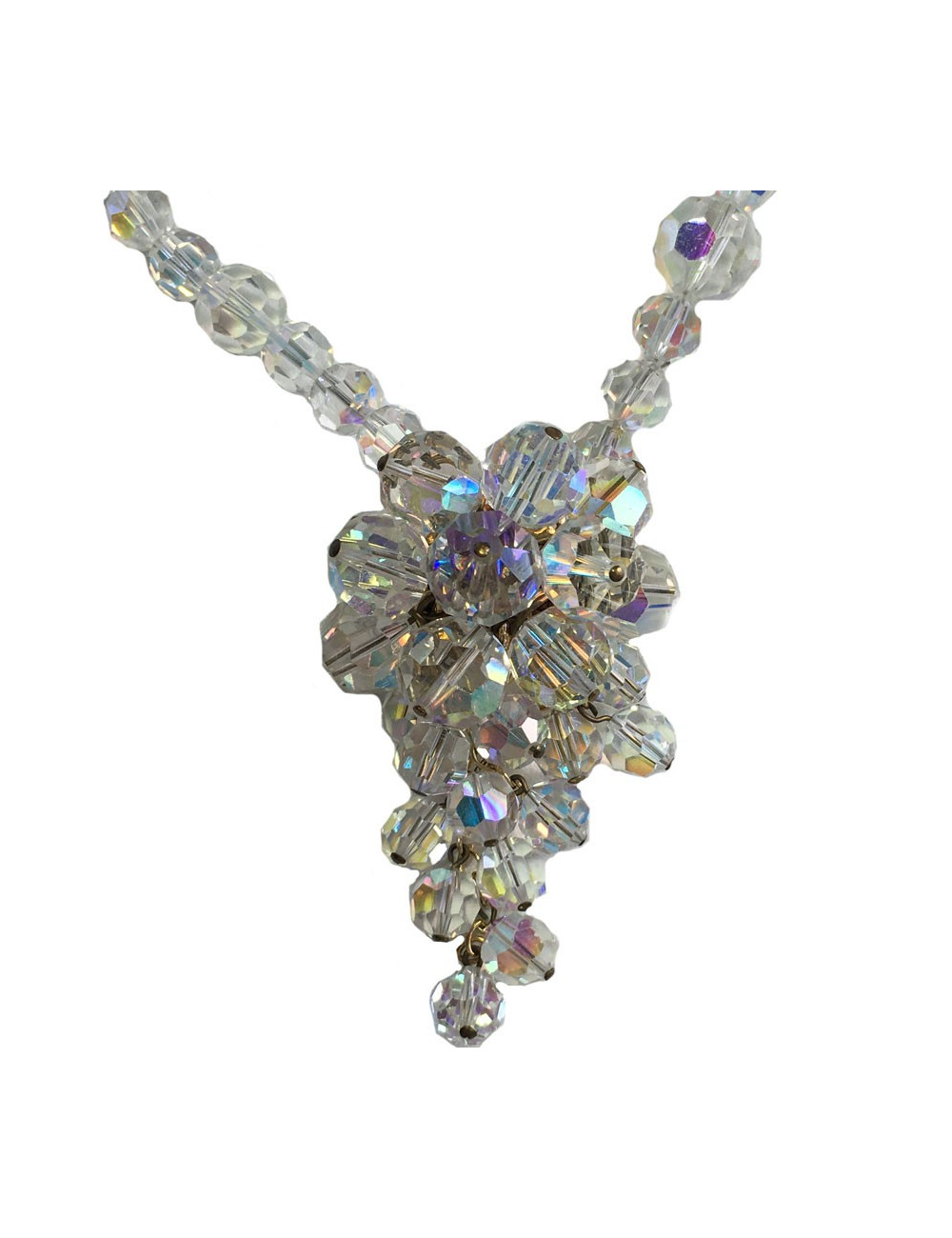 CHANEL Vintage stones fancy necklace