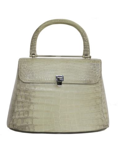 Sac ASPREY en croco vert