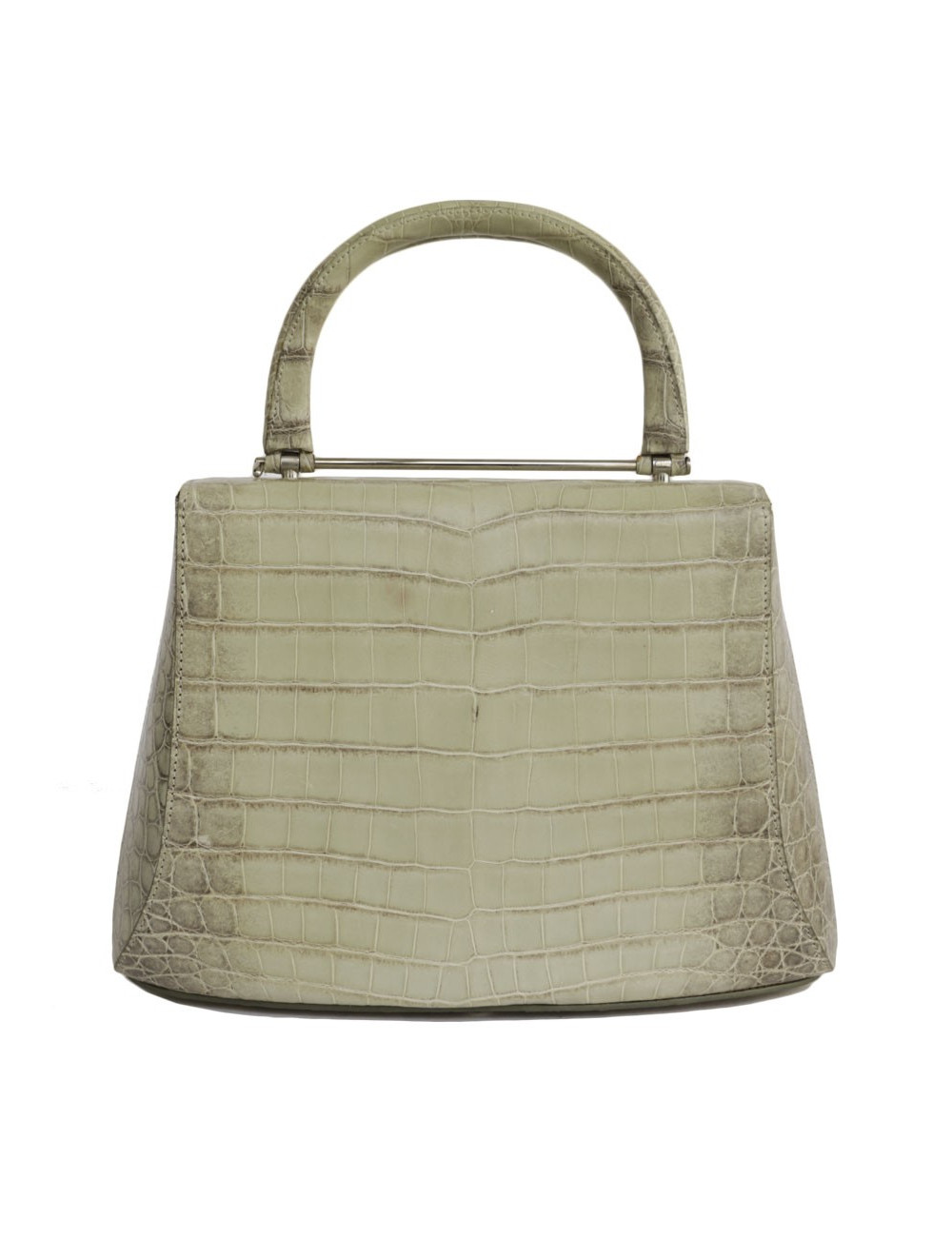 ASPREY bag in water green crocodile