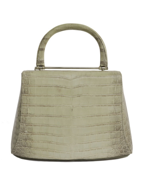 ASPREY bag in water green crocodile