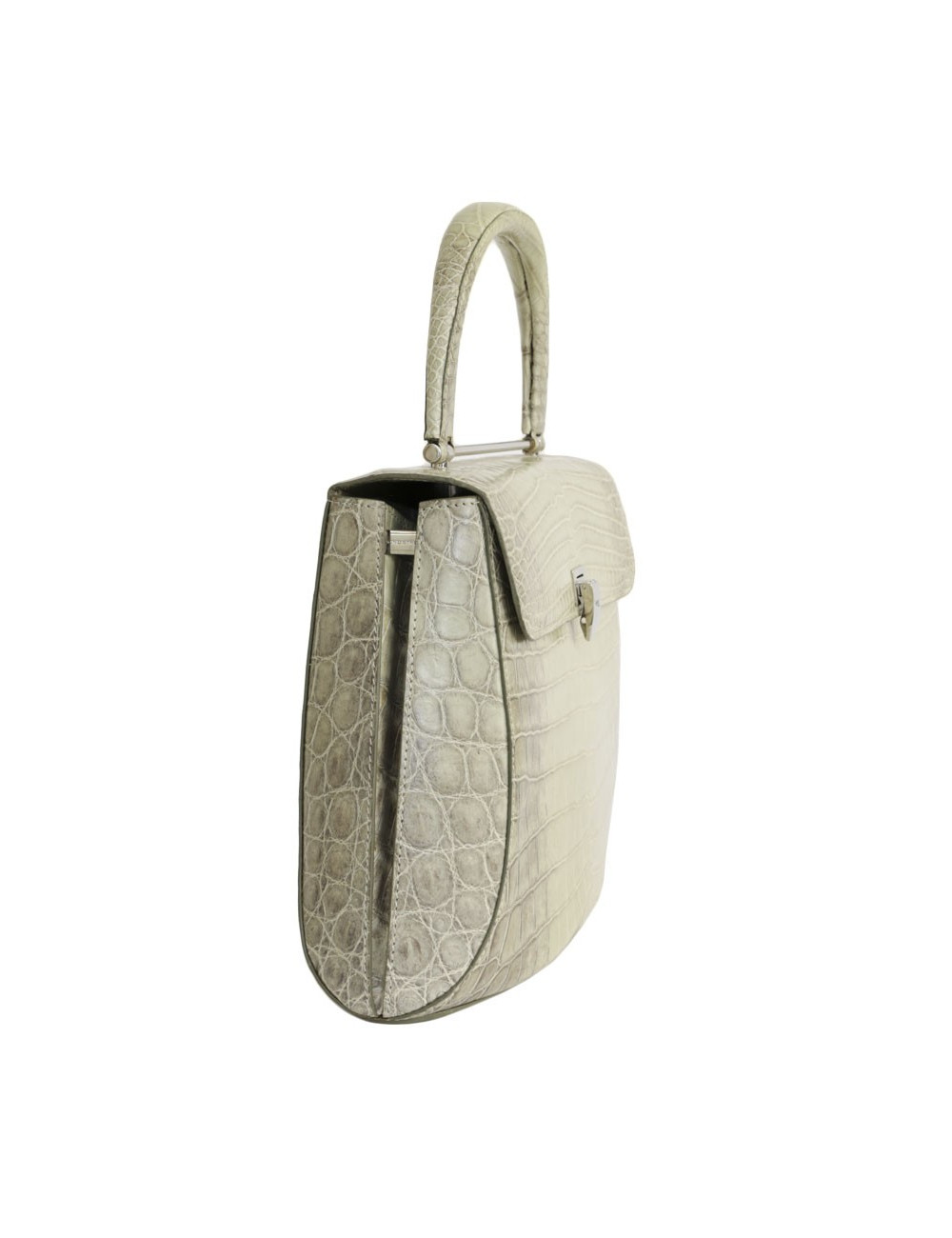 ASPREY bag in water green crocodile